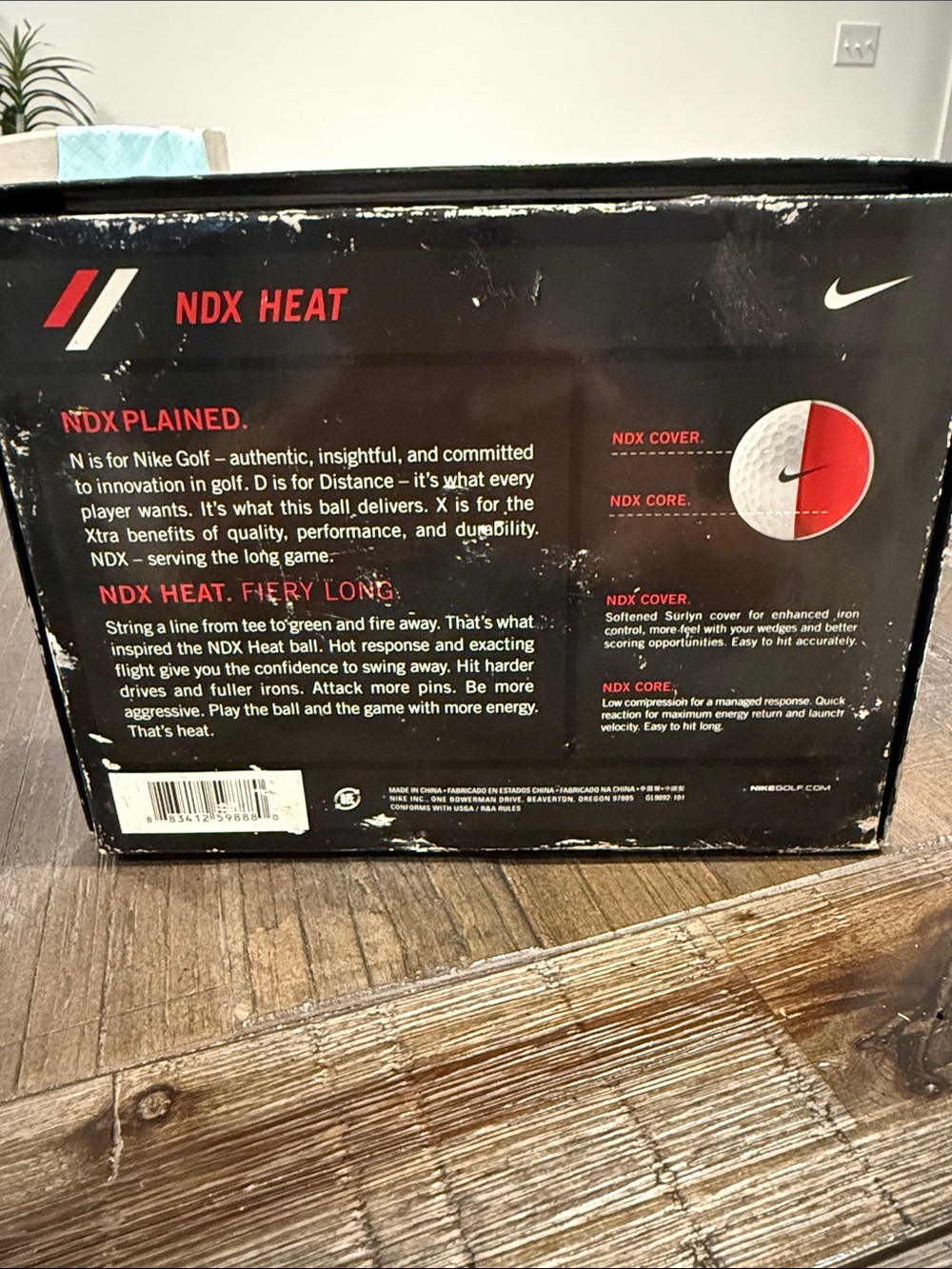 Nike Distance Golf NDX Heat golf balls with Logo 12 Golf Balls New in Box - Picture 3 of 16